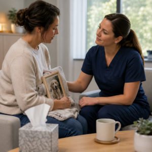 Talking to Clients after Euthanasia